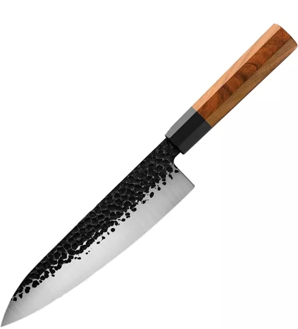 Professional Japanese Damascus Steel 8" Gyuto Chef Knife w/ Rosewood handle &box