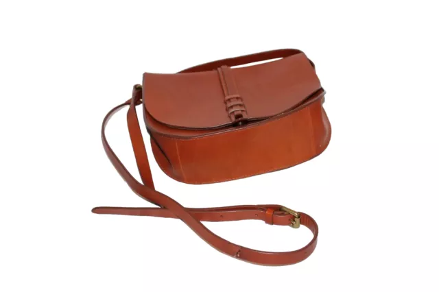 LUCKY BRAND BROWN leather bag Fold Over Flap Cross Body Or Shoulder Bag ...