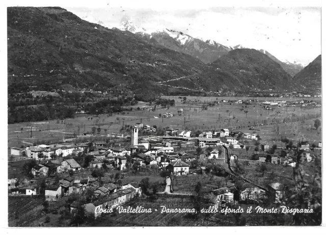 SONDRIO (059) - COSIO VALTELLINA Panorama, sullo sfondo M. Disgrazia- FG/Vg 1971