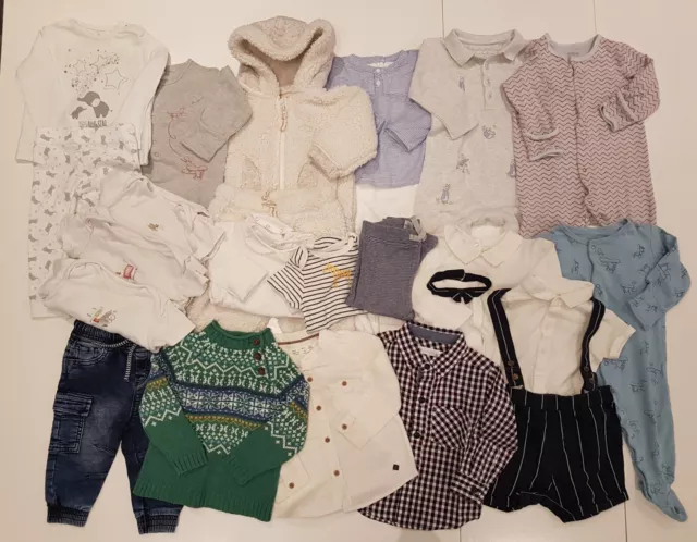 Baby Boy Clothes 6-9 Months - Huge Variety Bundle! 23 Branded Items! VGC