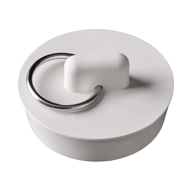 Vidange Stoppeur Blanc 1pcs for Baignoire Rechange Caoutchouc Prise Évier Douche