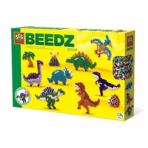 SES Creative 06202 Ferro su perline-Dino World (N5S)