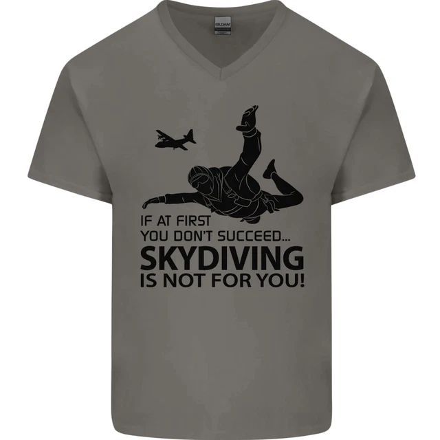 T-shirt col V - coton - Homme - Ciel chiné – Armor-lux