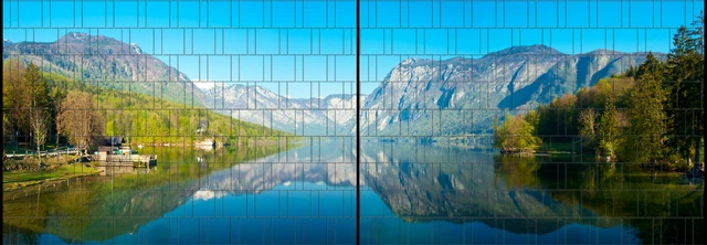 Fjord - Panorama XL bedruckte Sichtschutzstreifen für Zaun