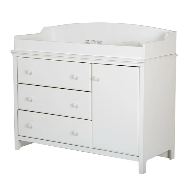 South Shore Cotton Candy Changing Table with Removable Changing Station,...