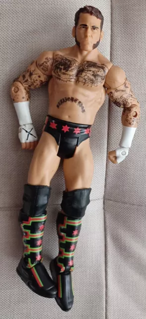 WWE CM Punk Red Stars Action Wrestling Figure