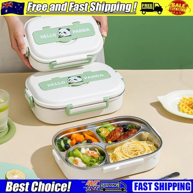 Stainless Steel Leakproof Lunch Box 2/4/5 Grids Lunch Container Panda