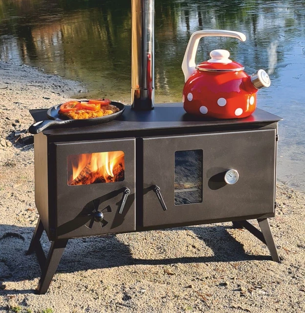 Outdoor-Ofen "Traudel" - Gartenkamin, Holzbackofen, Zeltofen, Pizza-Ofen, ...