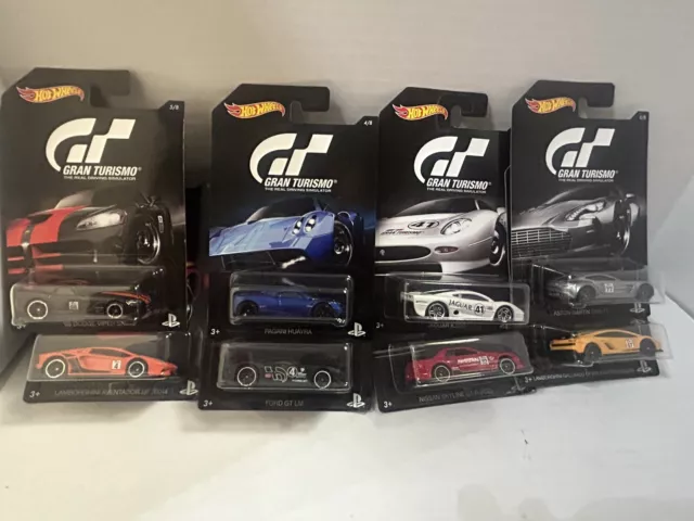 Hot Wheels 2015 Gran Turismo Playstation Set of 8
