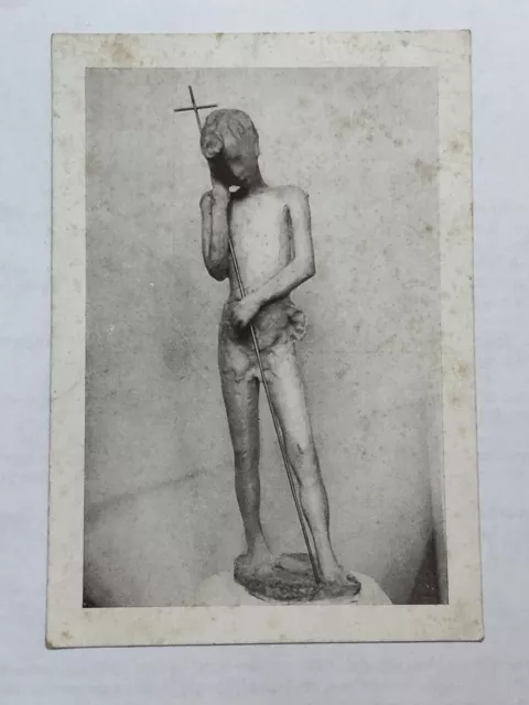 1950/60 Scultore Angelo Frattini, Autografo su cartolina San Giovannino, Varese