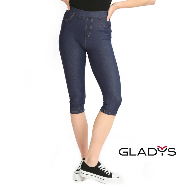 Leggings Donna Invernali Effetto Jeans Caldo E Felpato Gladys PD0926 - Foto 3