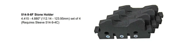 514-9-6F Stone holder (require 514-9-4C) fits Rottler HP7A HP6A H85A set 4 pcs