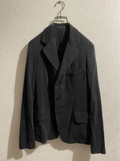 Y's Yohji Yamamoto Washed Silk Tailored Jacket
