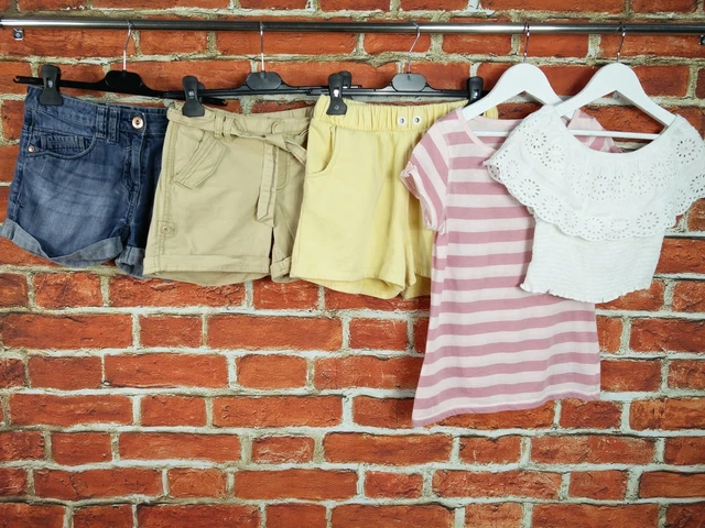 GIRLS BUNDLE AGE 10-11 YEARS NEXT GAP etc DENIM SHORTS TOP T-SHIRT SUMMER 146CM