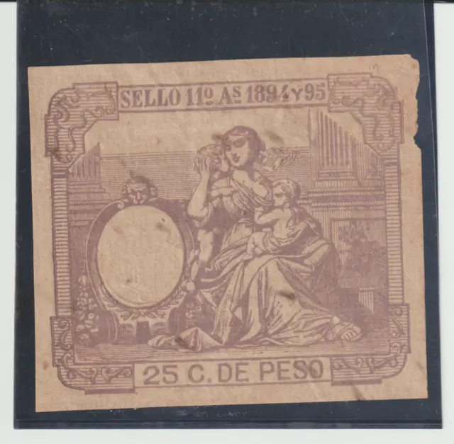 PUERTO RICO 1896-97 50c Coastal Bill of Lading Revenue Used