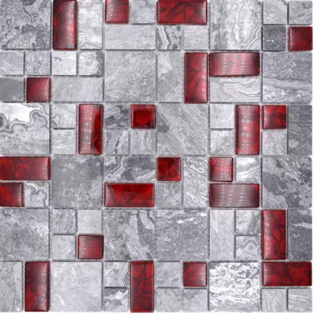 Mosaico di vetro piastrelle in pietra naturale bagno specchio cucina parete posteriore piastrelle specchio WC decorazione