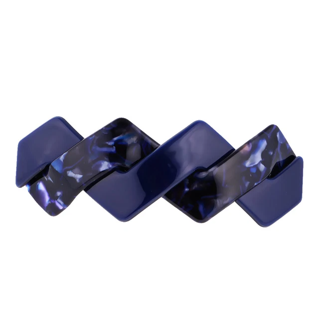 Frauen Mädchen Retro Acetat Haarspange Feder Clip Verschluss Haarschmuck