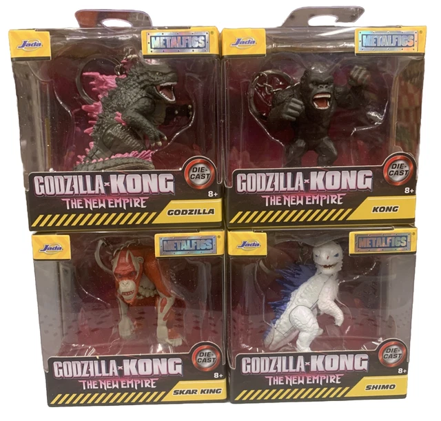 GODZILLA X KONG The New Empire 2024 Movie 4 Figure pressofuse Fichi di