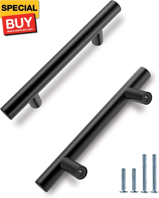 30 Pack | 3 Inch Center to Center Matte Black Cabinet Pulls Kitchen Cabinet Hand