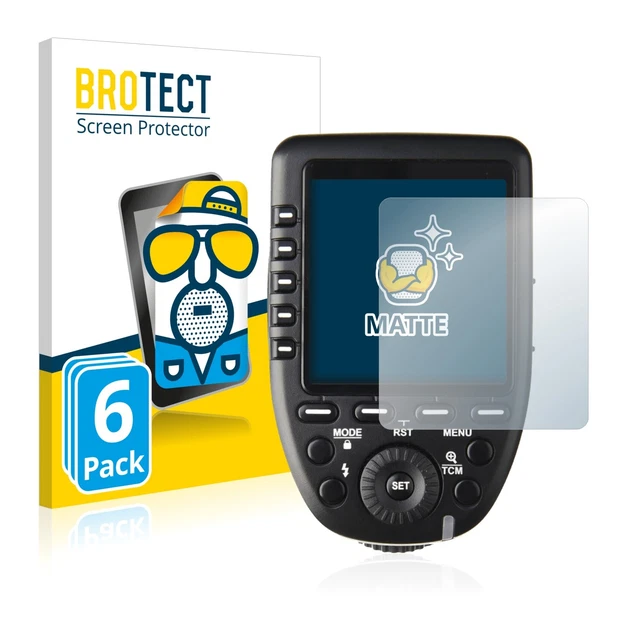 6x BROTECT lámina protectora reflejada para Godox XPro mate antirreflectante