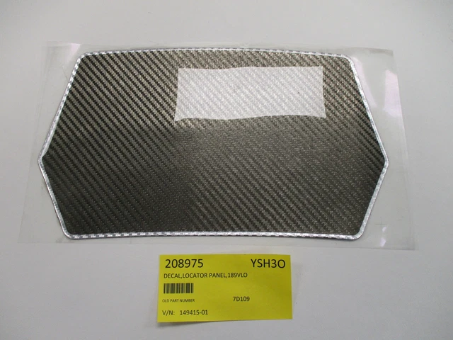 Stratos 189 Vlo Boat Locator Panel Raised Decal Carbon Pattern 208975 Marine