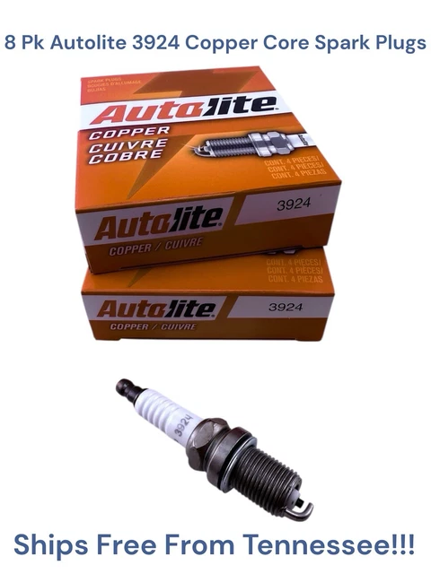 AUTOLITE 3924 COPPER Core Spark Plugs Pack Of 8 $43.20 - PicClick CA