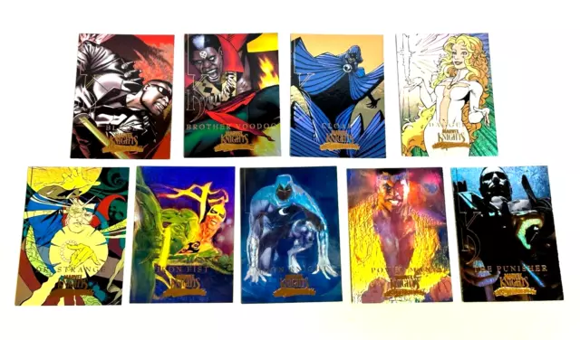 2008 Marvel Masterpieces 3 Marvel Knights Insert Set MK1-MK9 from Fleer