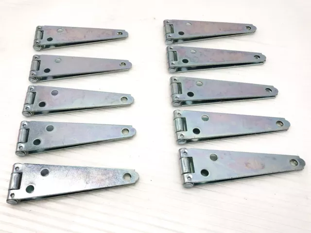 10pk Strap Gate Hinge 4" Light Duty Zinc Plated Fence Barn Door Industrial