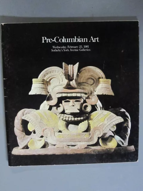 Pre-Columbian Art Sotheby's auction catalog 2/25/81