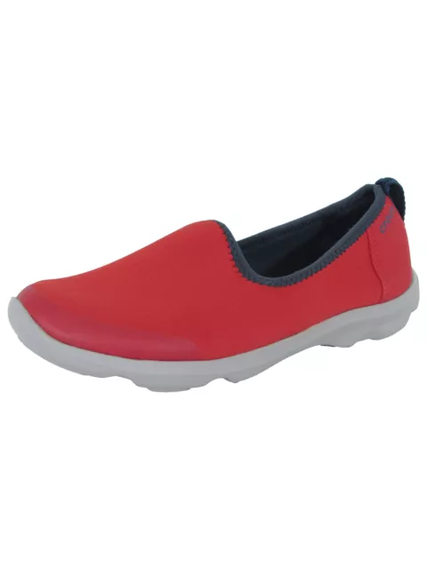 Crocs Womens Busy Day Stretch Skimmer Shoes, Flame, US 5