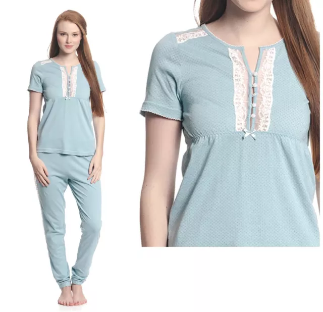 Vive Maria Pyjamas Bleu Blue Lullaby Chemise de Nuit