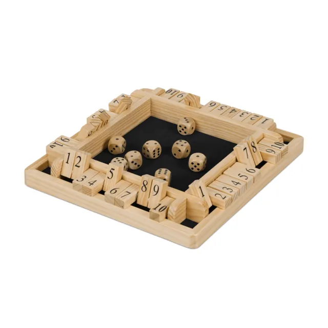 Shut the box 4 joueurs Board games Jeu societe famille Jeux bois