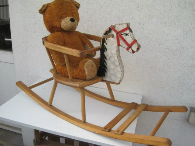 Altes Schaukelpferd 50/60er Jahre tolles Deko Teil für Teddyzimmer Puppenzimmer