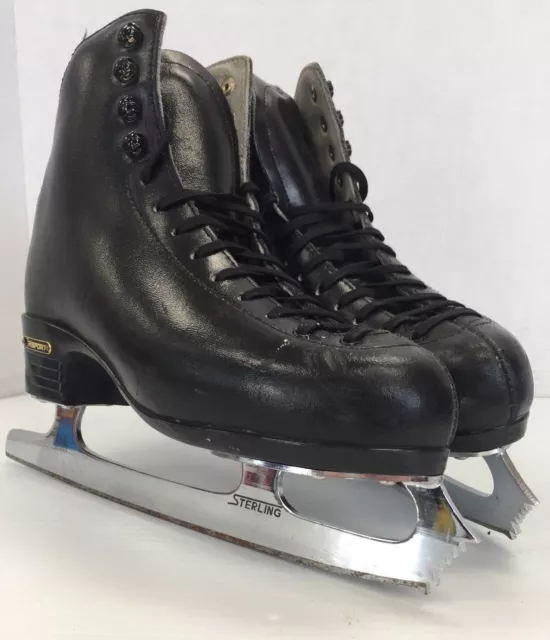 Risport RF4 Leather Women's Figure Skates Size 6 ice skate with Sterling Blades 3