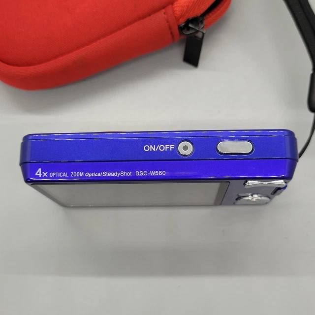 Sony Cybershot DSC-W560 14,1 megapixel fotocamera digitale compatta testata blu 4