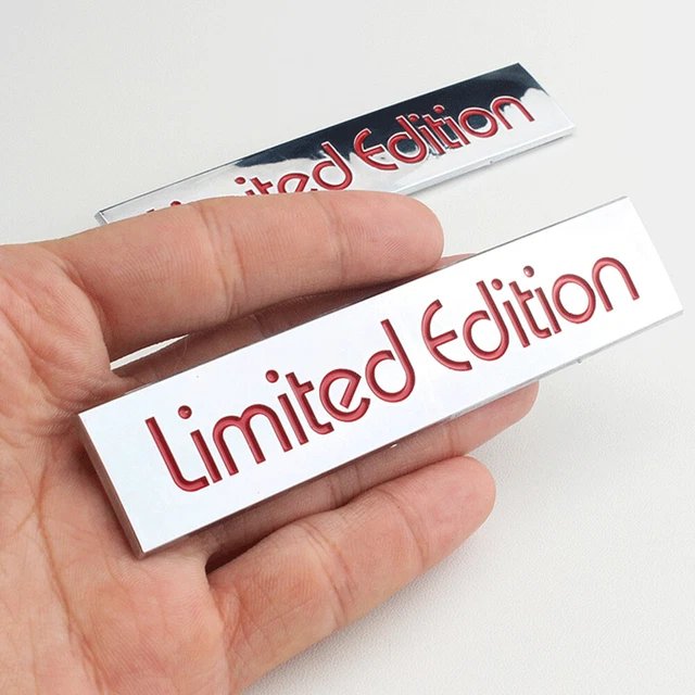 Car 3D Limited Edition Logo Chrome Metal Sticker Badge Emblem Decal Accessories