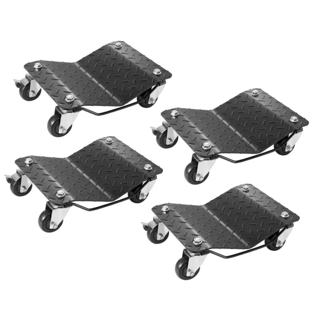 VEVOR 4PCs Chariots de Manutention de Voiture Déplace Véhicules Charge 3 Tonnes