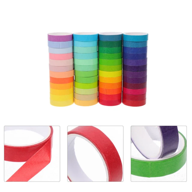 48 Rolls Nastro Washi Postale Nastro Washi Colorato Adesivi Colorati Impostare
