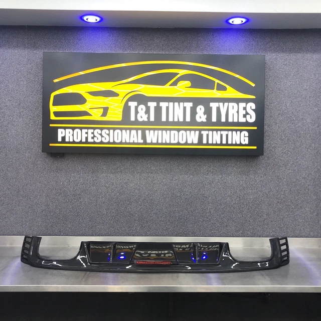 AUDI Q8 RS8 Rear Diffuser + Rear Roof & Boot Spoiler Carbon Gloss With ...