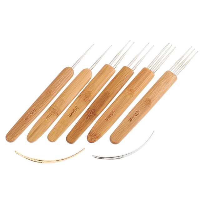 Dreadlock Crochet Hook Braid Hair Dreadlocks herramientas de contaminación tejido ganchillo