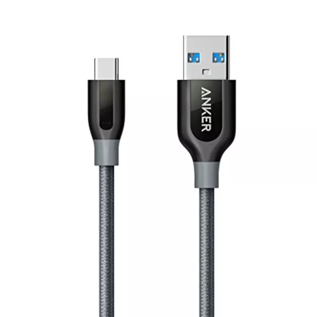 Cable Anker Powerline USB-C a USB 3.0 (3 pies) para Galaxy S8, MacBook, Nexus 6P GR