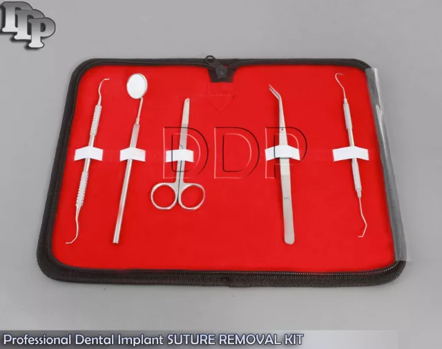 Professional Dental Implant SUTURE REMOVAL KIT Student Nurse Medical Instruments