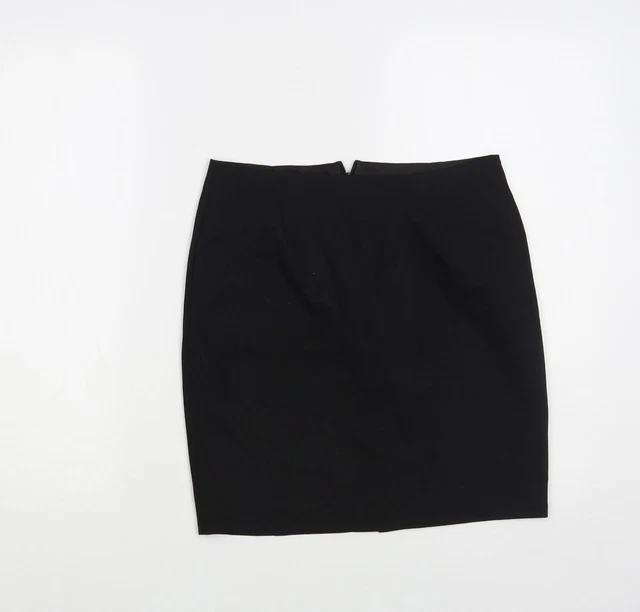 Jupe Femme Marks And Spencer, Grise, Taille 8, Coupe A, Longueur Genou, Polyester