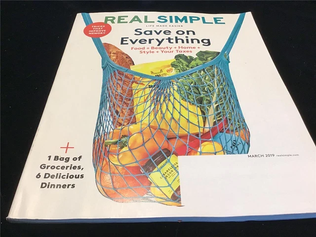 Real Simple Magazine March 2019 Save on Everything