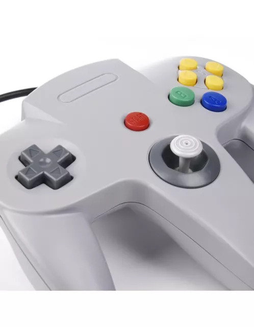 2X Controller Manette N64 filaire pour Nintendo 64 - Gris 3