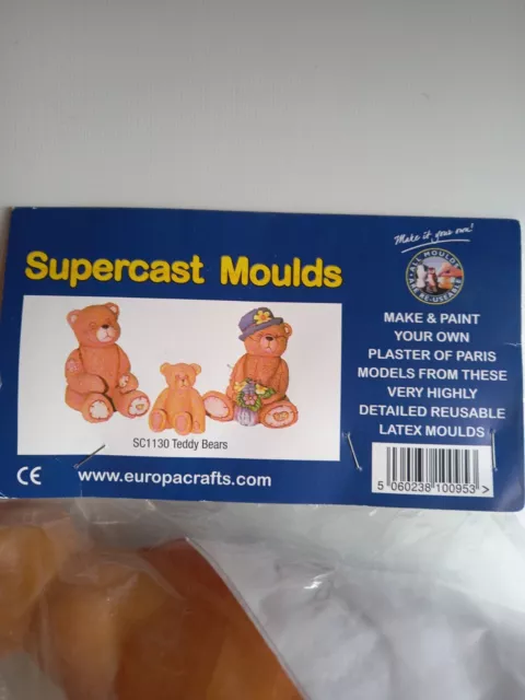 Teddy Bears By Supercast Rubber Mould Set - BNIB