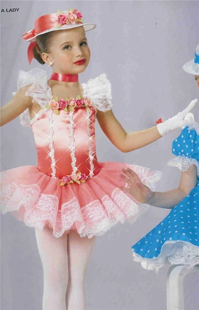 Dance Costume  Ballet Tap Peach Pageant Dress A Lady 58