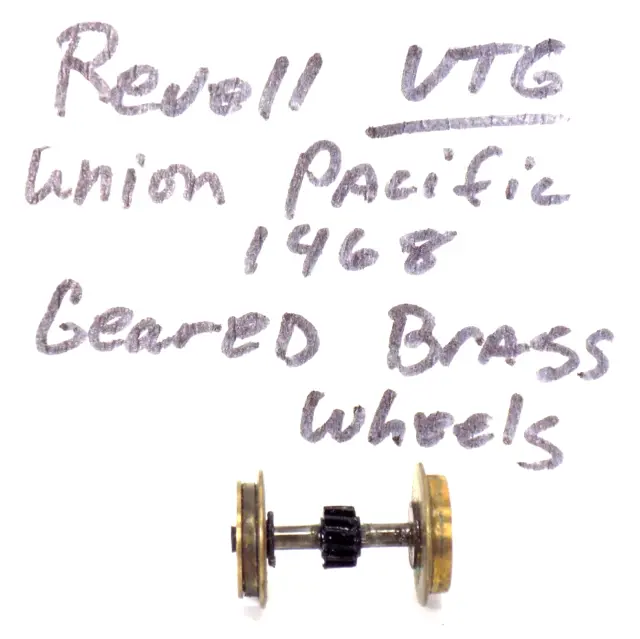 Vtg / Ho / Revell / Diesel / Union Pacific #1468 / Brass Wheels + Gear / Parts
