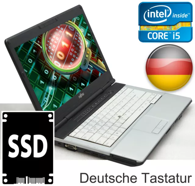 FSC FUJITSU LIFEBOOK S781 DVDRW WLAN BLUETOOTH 120 GB SSD HDD INTEL i5 NOTEBOOK