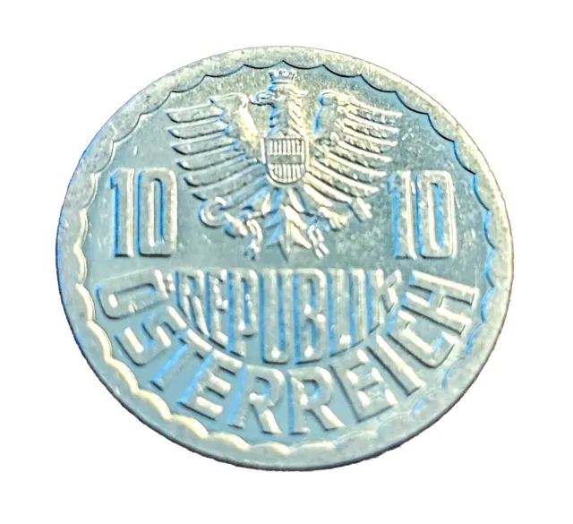 1982 Austria 10 Groschen Coin KM#2878 Ungraded 4482